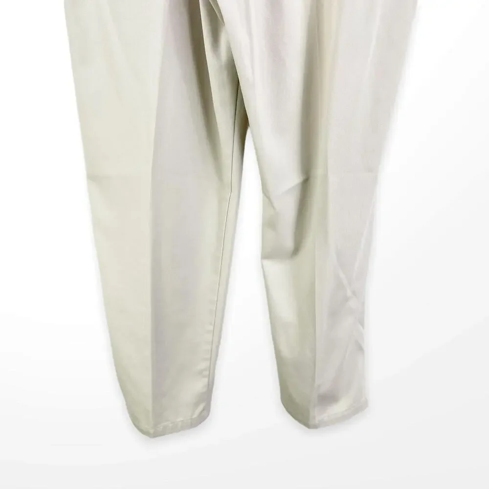 FARAH Tan Cotton Straight Leg Khaki Pants